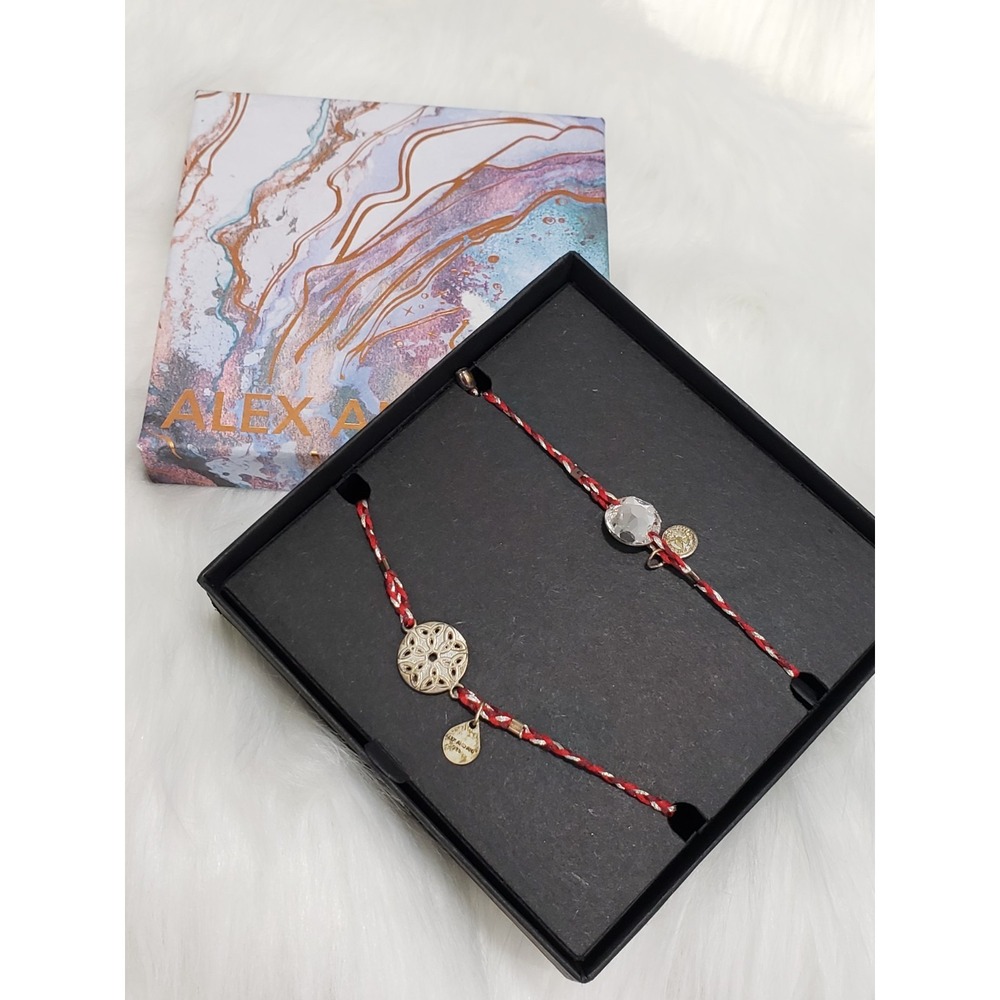 Alex and Ani PRECIOUS THREAD ENDLESS NOT BRACELET SET OF 2